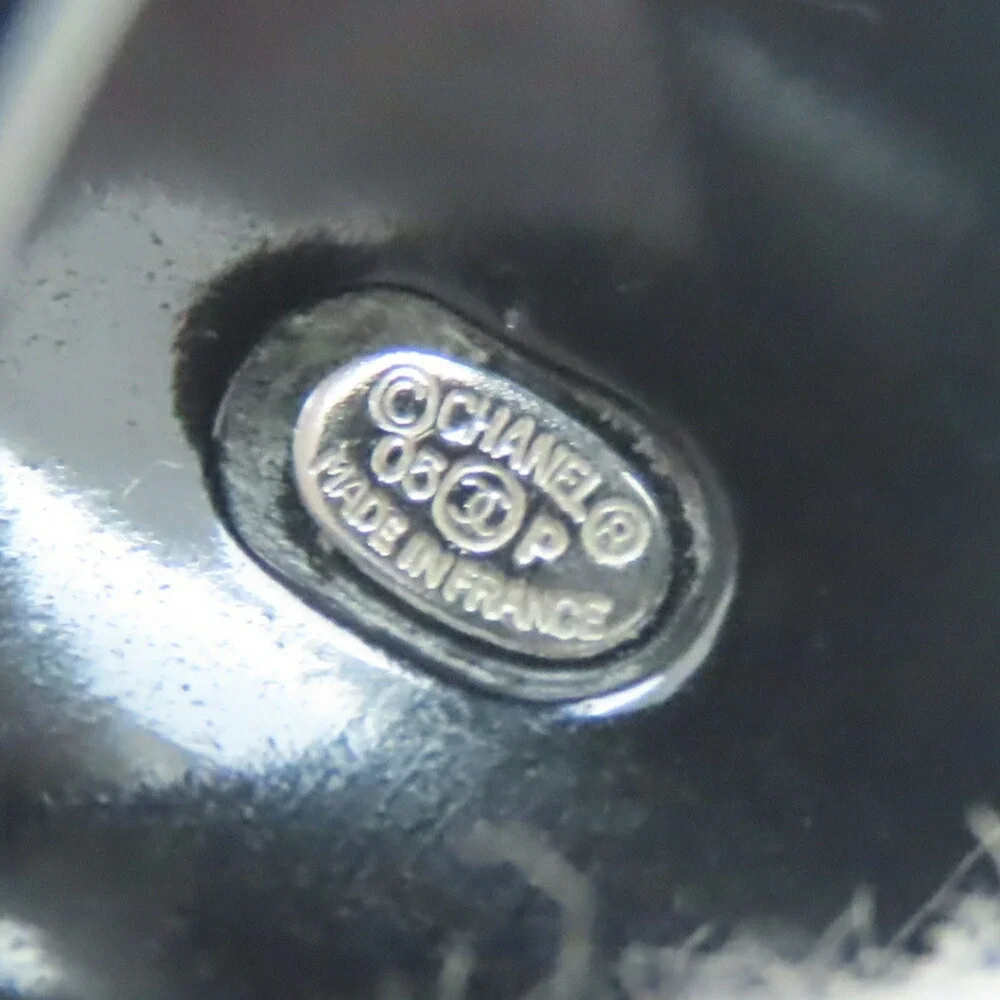 CHANEL Black Logo Ring